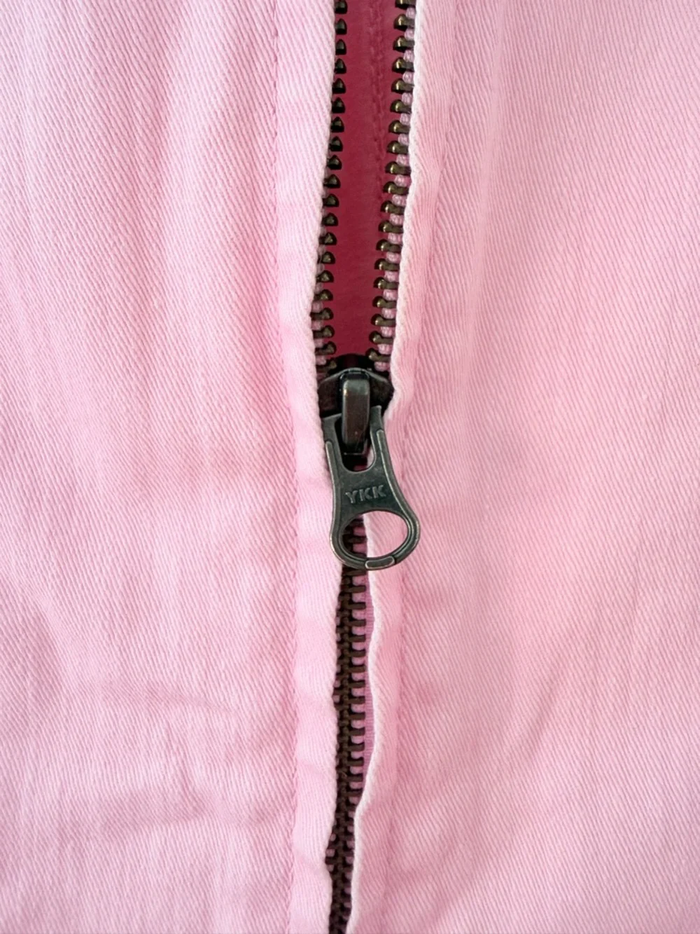 Barbie Pink Jean Jacket Medium (8) LOGO Lori Goldstein Bubblegum Pink ZipUp NWOT - Picture 5 of 14